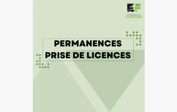 Permanences prise de licences